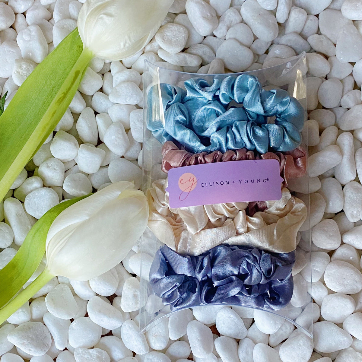 Petalknot Satin Scrunchies (Set of 8)