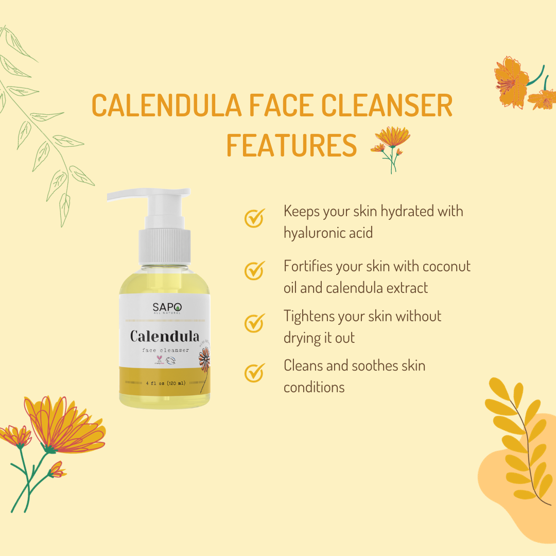 Calendula & Hyaluronic Face Cleanser by Sapo (4 fl oz)