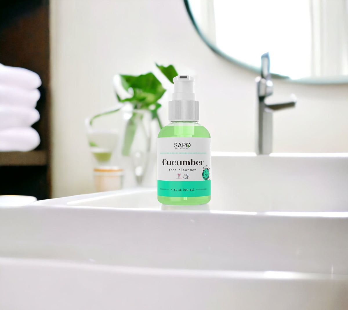 Cucumber & Aloe Face Cleanser by Sapo (4 fl oz)