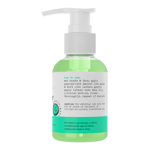 Cucumber & Aloe Face Cleanser by Sapo (4 fl oz)