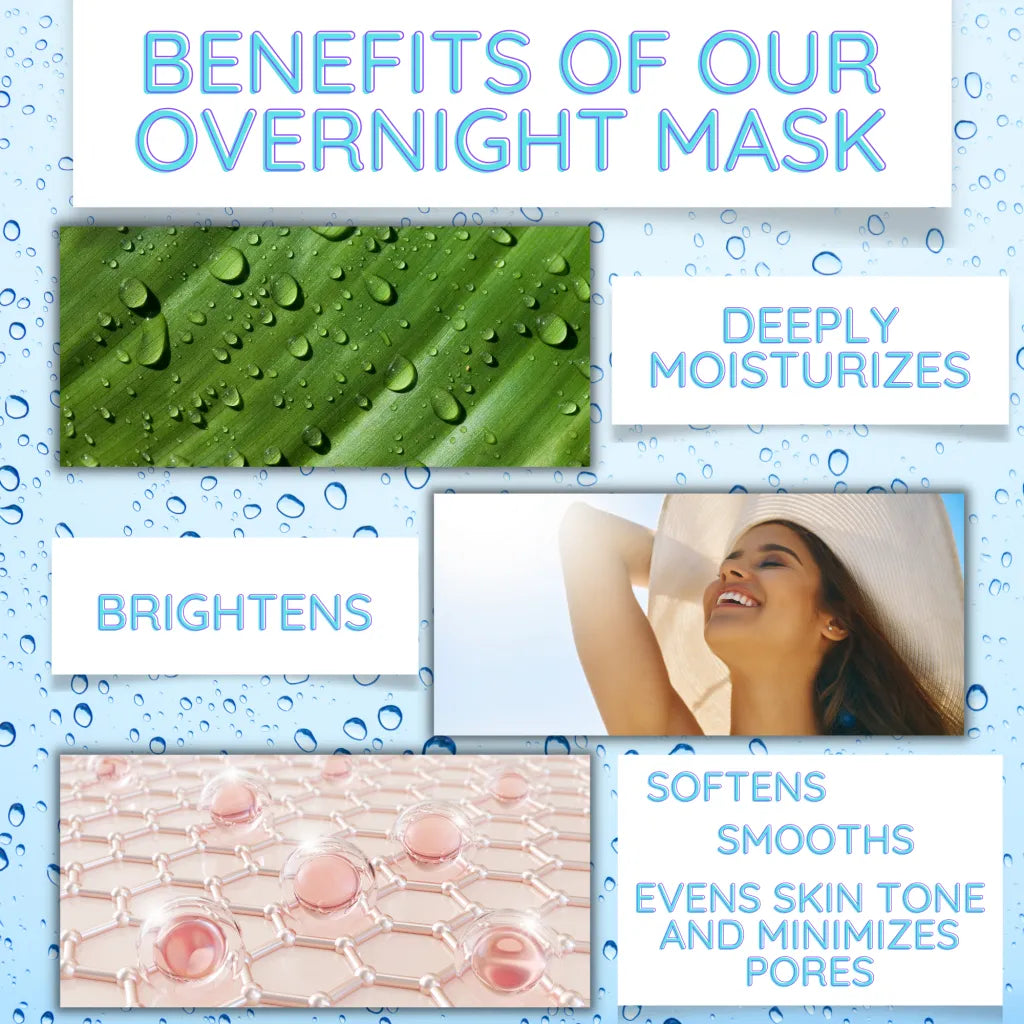 Overnight Vitamin C & Hyaluronic Sleeping Mask by Rosie Claire (4 oz)